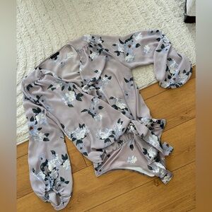 Dynamite Pastel Floral Bodysuit